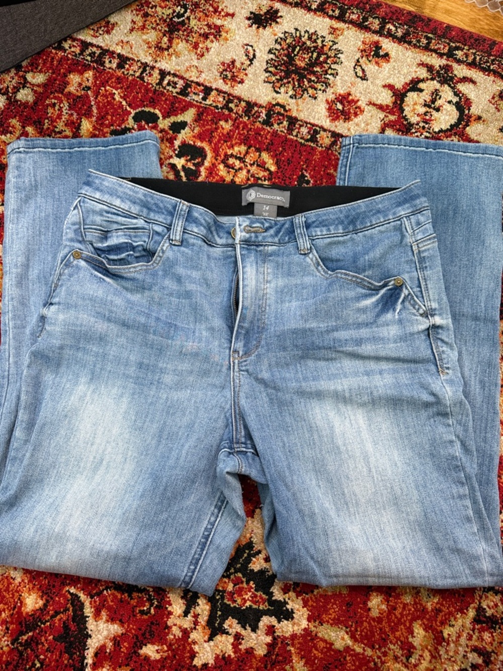 Democracy Light Blue Straight Leg Jeans